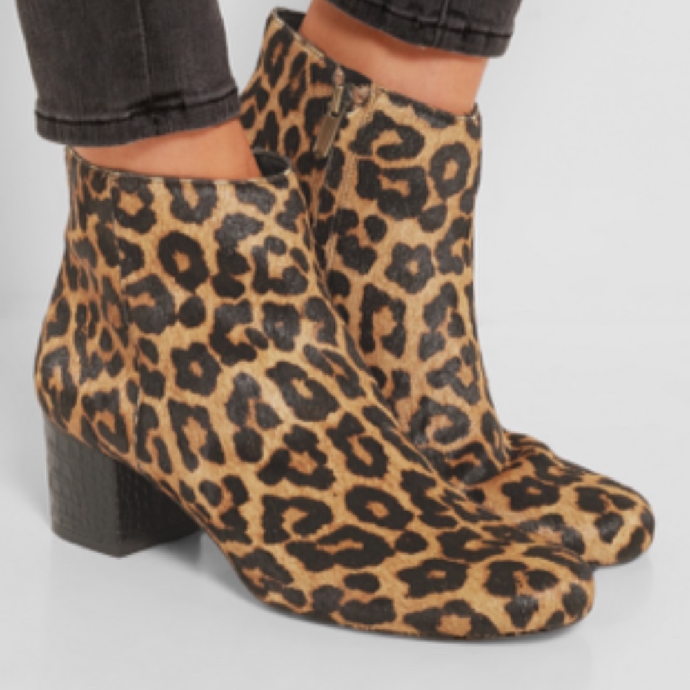 SAM EDELMAN EDITH X LEOPARD BOOTIES